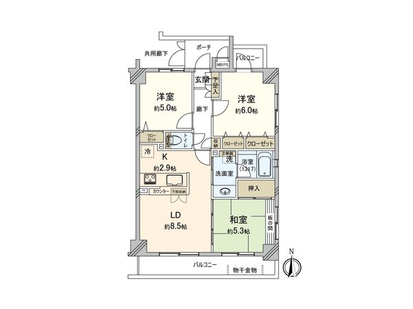 セイガステージ新小平 間取図(平面図) セイガステージ新小平 間取図(平面図)
