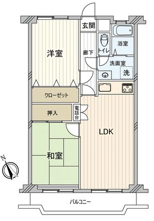 サニーライフ久米川 間取図(平面図) サニーライフ久米川 間取図(平面図)