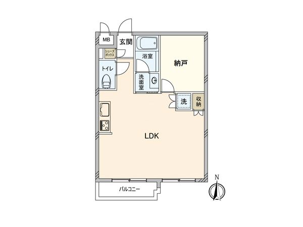 シティコーポパルナス美住町パート2 間取図(平面図)