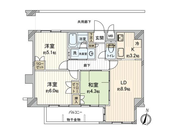クオーレ武蔵大和パテラ 間取図(平面図) クオーレ武蔵大和パテラ 間取図(平面図)