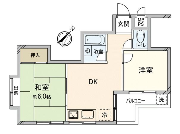 久米川第1レヂオンス 間取図(平面図) 間取図(平面図)