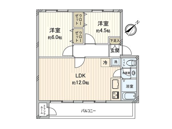 久米川駅東住宅 18号棟 間取図(平面図) 久米川駅東住宅 18号棟 間取図(平面図)