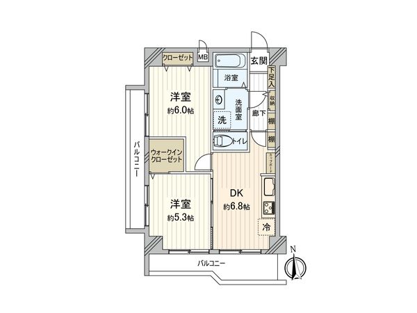 マック柳沢コート 間取図(平面図) マック柳沢コート 間取図(平面図)