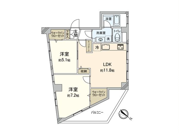 ビュー久米川 間取図(平面図) ビュー久米川 間取図(平面図)