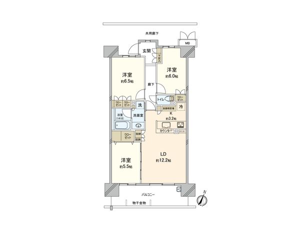 プレミストひばりが丘 間取図(平面図)