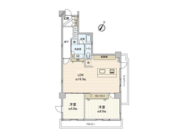 セントラル経堂 間取図(平面図) セントラル経堂 間取図(平面図)