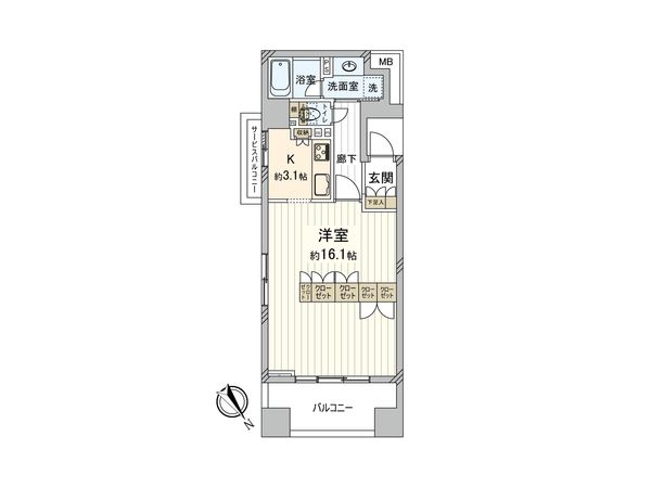 クリオ立川弐番館 間取図(平面図) クリオ立川弐番館 間取図(平面図)