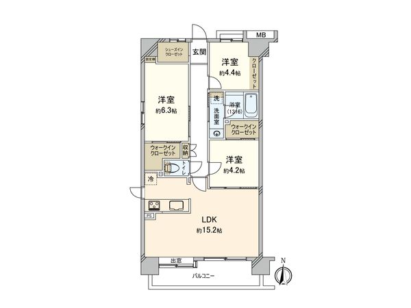 ナイスアーバン久米川 間取図(平面図) 間取図(平面図)