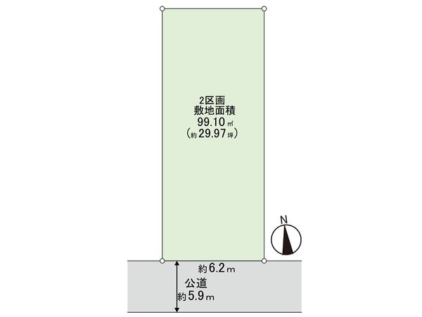 練馬区高松6丁目 土地 2区画 区画図 練馬区高松6丁目 土地 2区画 区画図