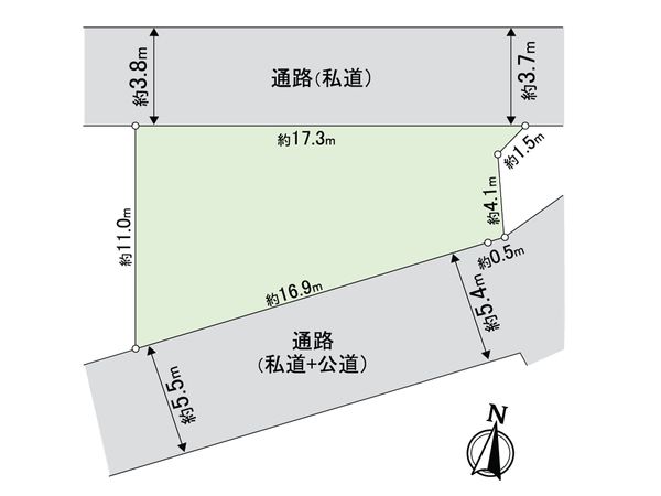 練馬区下石神井6丁目 土地 区画図 練馬区下石神井6丁目 土地 区画図
