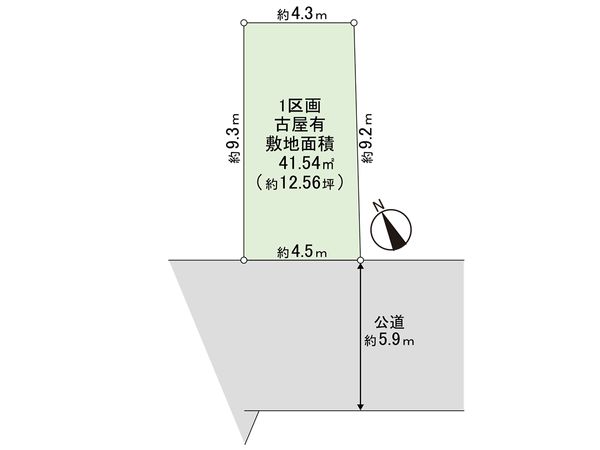 練馬区富士見台2丁目 土地1区画 区画図 練馬区富士見台2丁目 土地1区画 区画図