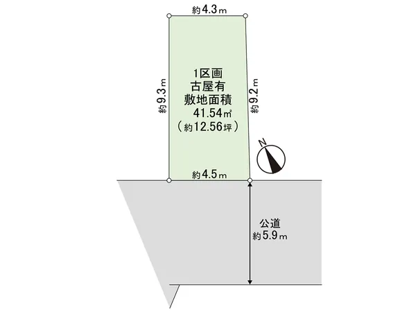 ◆土地面積４１．５４平米（約１２．５６坪）◆建ぺい率８０％・容積率３００％