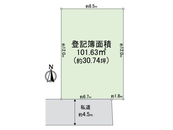 練馬区谷原6丁目 土地 区画図 練馬区谷原6丁目 土地 区画図