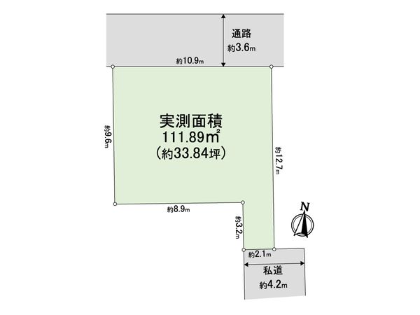 練馬区南田中4丁目 土地 区画図