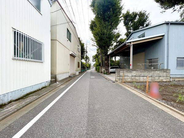 練馬区高松6丁目 土地 3号地 前面道路含む外観