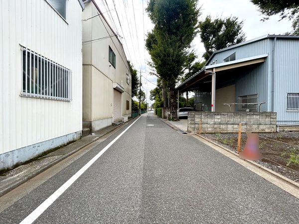 練馬区高松6丁目 土地 4号地 前面道路含む外観