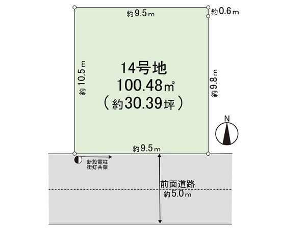 練馬区高松6丁目 土地 14号地 区画図
