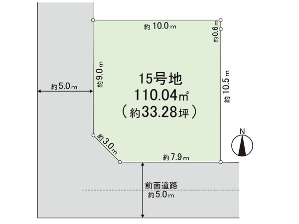 練馬区高松6丁目 土地 15号地 区画図