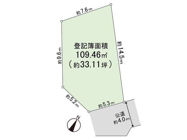 練馬区石神井町7丁目 土地 1区画 区画図 区画図