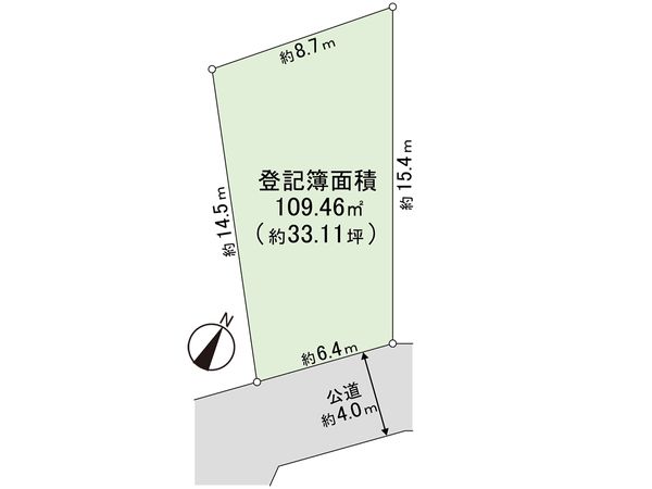 練馬区石神井町7丁目 土地 2区画 区画図 区画図