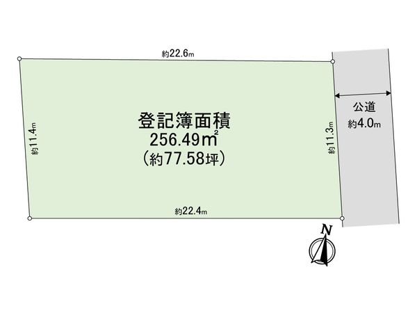 練馬区石神井町8丁目 土地 区画図