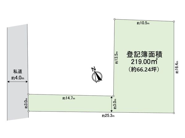 練馬区谷原6丁目 土地 区画図 区画図