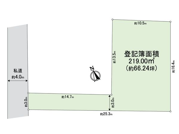 練馬区谷原6丁目 土地 区画図