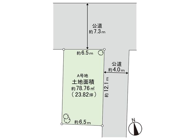 練馬区谷原6丁目 土地 A区画 区画図 練馬区谷原6丁目 土地 A区画 区画図