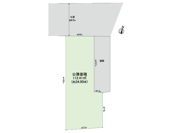 練馬区高野台4丁目 土地 地形図