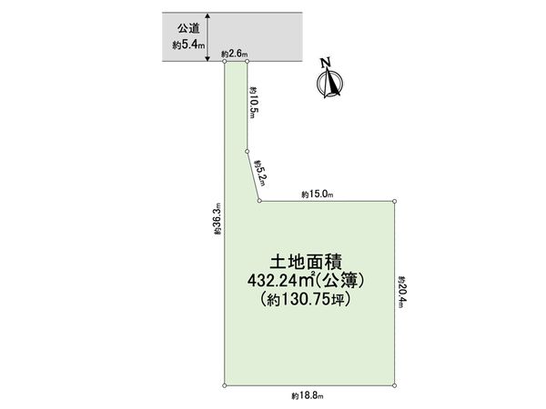 練馬区富士見台1丁目 土地 区画図 練馬区富士見台1丁目 土地 区画図