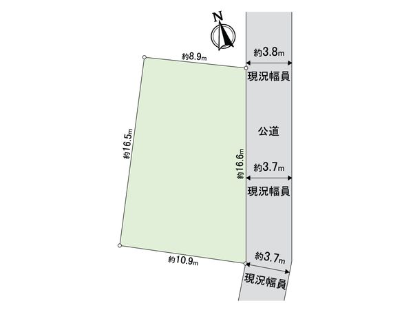練馬区高野台1丁目 土地 区画図 練馬区高野台1丁目 土地 区画図