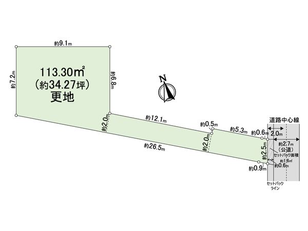 練馬区三原台3丁目 土地 区画図