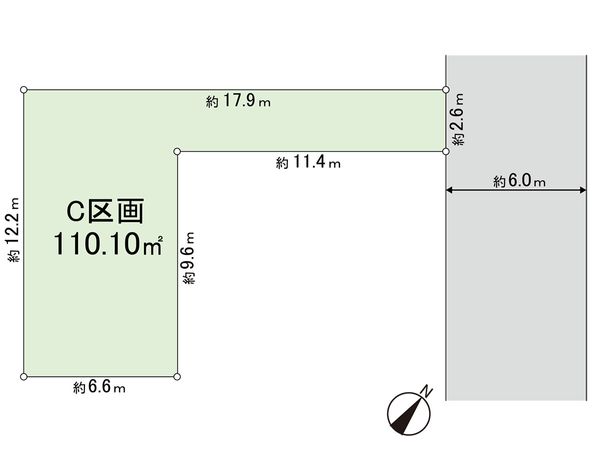 練馬区大泉町2丁目 土地 C区画 区画図