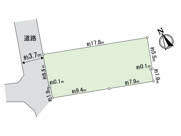 杉並区阿佐谷南1丁目 土地 区画図 杉並区阿佐谷南1丁目 土地 区画図