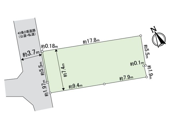 杉並区阿佐谷南1丁目 土地 区画図 杉並区阿佐谷南1丁目 土地 区画図