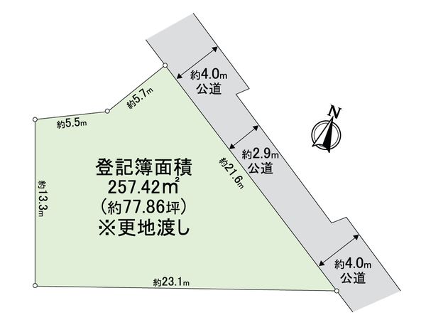 練馬区石神井町3丁目 土地 区画図 練馬区石神井町3丁目 土地 区画図