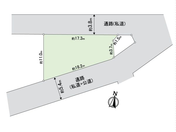 練馬区下石神井6丁目 土地 区画図 練馬区下石神井6丁目 土地 区画図