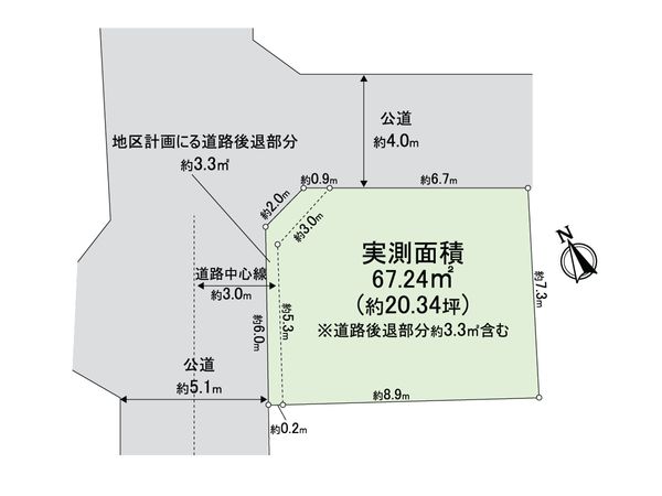 練馬区羽沢2丁目 土地 区画図 練馬区羽沢2丁目 土地 区画図
