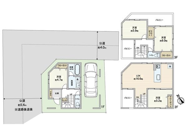 練馬区羽沢2丁目 土地 建物プラン例 (間取り図) 練馬区羽沢2丁目 土地 建物プラン例 (間取り図)