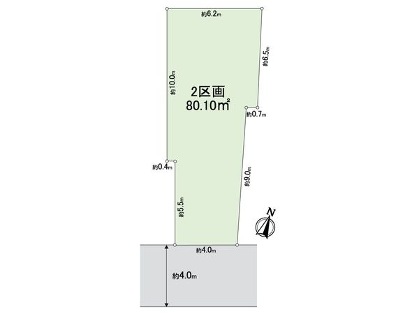 練馬区高野台5丁目 土地 2区画 区画図 練馬区高野台5丁目 土地 2区画 区画図