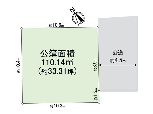 練馬区大泉学園町5丁目 土地 区画図 練馬区大泉学園町5丁目 土地 区画図