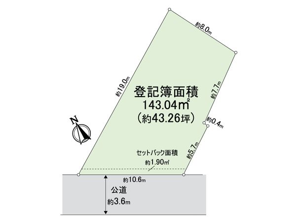 練馬区石神井町3丁目 土地 区画図 練馬区石神井町3丁目 土地 区画図