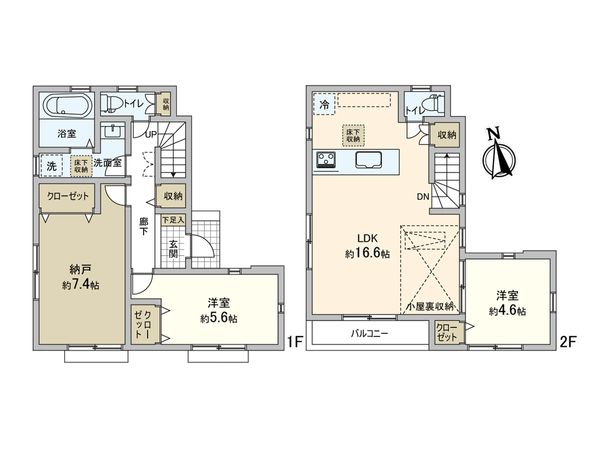 建物プラン例 (間取り図)