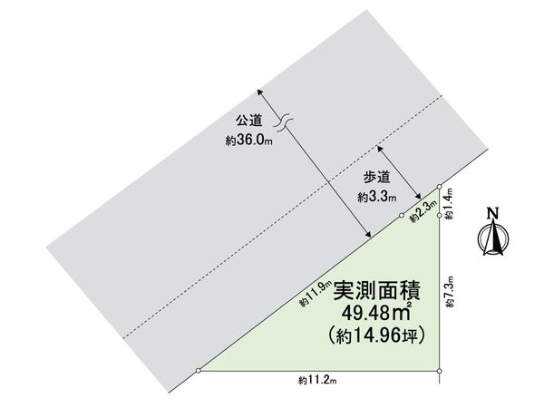 練馬区貫井4丁目 土地 区画図 練馬区貫井4丁目 土地 区画図