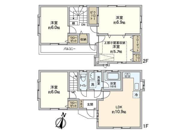 練馬区下石神井2丁目 戸建 間取図(平面図) 練馬区下石神井2丁目 戸建 間取図(平面図)