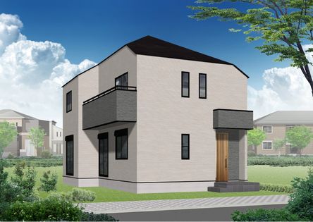 練馬区南田中4丁目 新築戸建 外観パース図