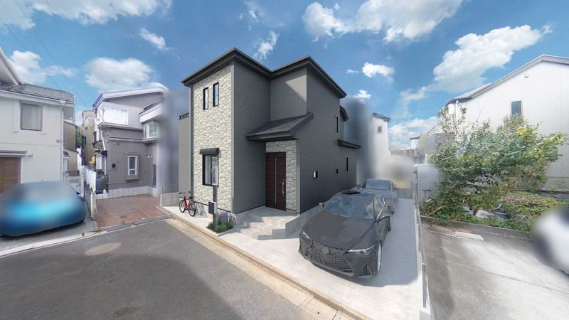 練馬区大泉学園町5丁目 新築戸建 外観パース図