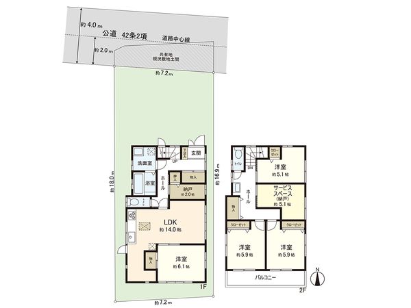 練馬区貫井4丁目 戸建 間取図(平面図) 練馬区貫井4丁目 戸建 間取図(平面図)