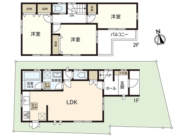 練馬区下石神井6丁目 戸建 間取図(平面図) 練馬区下石神井6丁目 戸建 間取図(平面図)