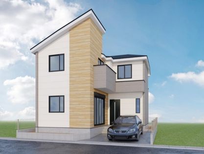 練馬区大泉町1丁目 新築戸建 1号棟 外観パース図